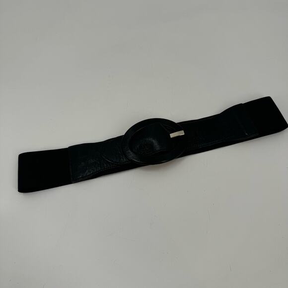 Hyde Collection stretchy leather statement belt - Picture 1 of 4